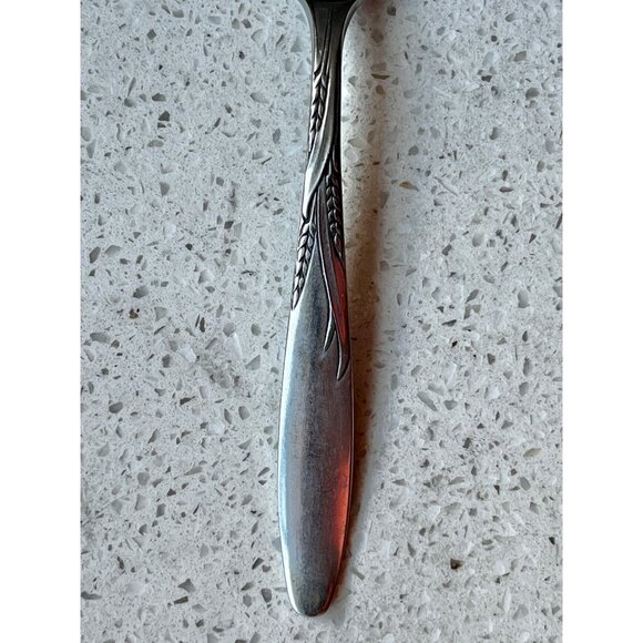 Gorham Stegor stainless steel Wheat Pattern Spoon MCM 1953 - Picture 3 of 5